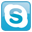 <script type="text/javascript" src="http://www.skypeassets.com/i/scom/js/skype-uri.js"></script> <div id="SkypeButton_Call_vplehto_1">   <script type="text/javascript">     Skype.ui({       "name": "dropdown",       "element": "SkypeButton_Call_vplehto_1",       "participants": ["vplehto"],       "imageSize": 32     });   </script> </div>